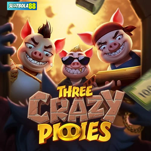 three crazy piggies